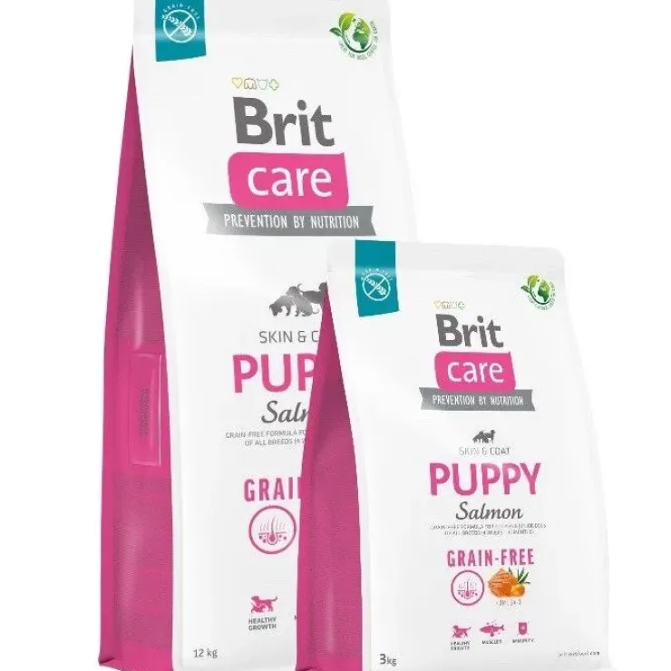 Brit Care Dog Grain-Free Puppy, Salmon | Tørfoder