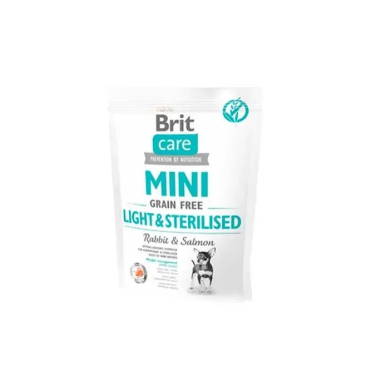 Brit Care Mini Grain Free Adult - Light & Steriliseret | Tørfoder