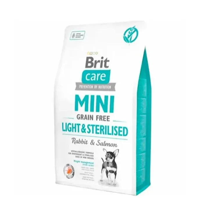 Brit Care Mini Grain Free Adult - Light & Steriliseret | Tørfoder