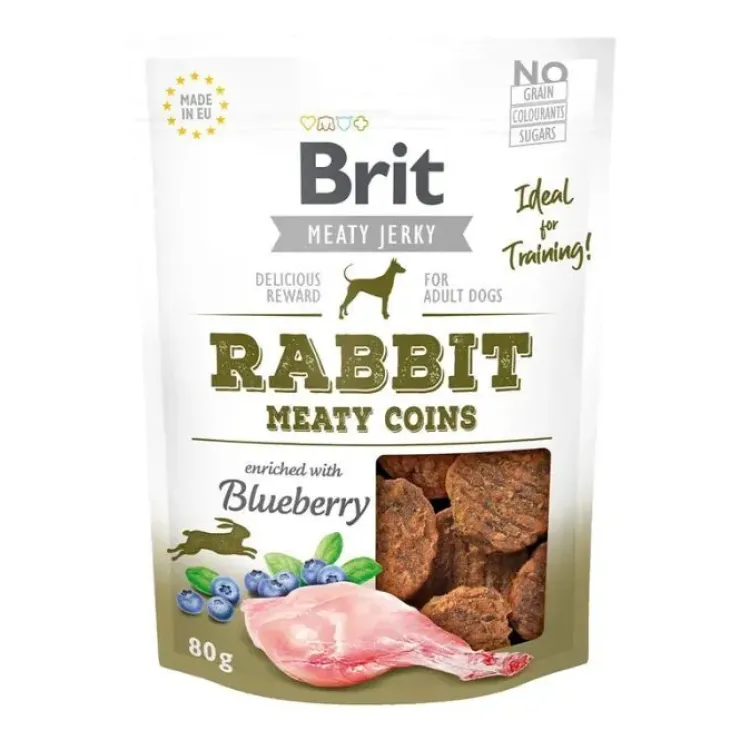 Brit Jerky Rabbit Meaty Coins | 80g