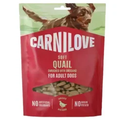 Carnilove Soft Snack, Quail enriched with Oregano | 200g