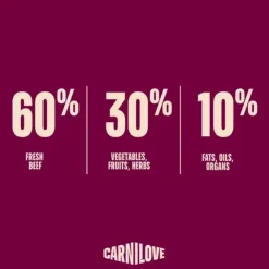 Carnilove True Fresh Dog Beef, Adult All Breeds | Tørfoder