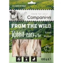 Companion FROM THE WILD, kaninøre med pels | 100g