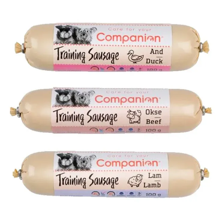 Companion Training Sausage | Skærefaste Pølser | 100g