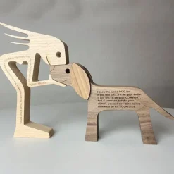 Dog Love træfigur sæt | M. Tekst