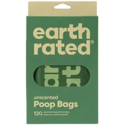 Earth Rated Miljøvenlige pølleposer m. håndtag, 120stk