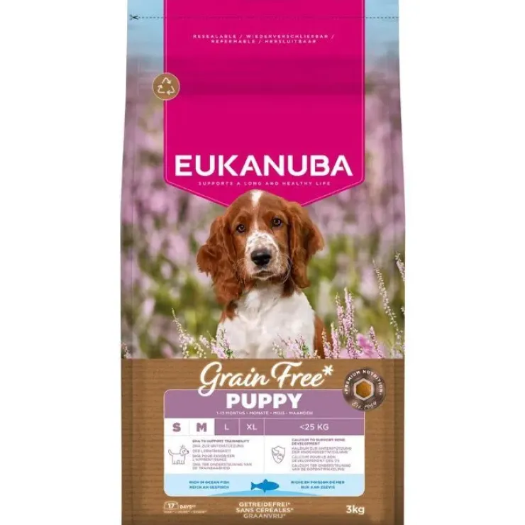 Eukanuba Grain Free Puppy - Small & Medium Breed | Tørfoder