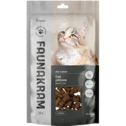 Faunakram Cat Pillows with Beef & Cod | 100g