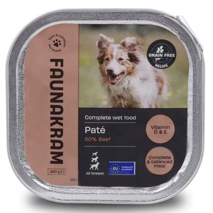 Faunakram Dog Paté, Beef | 300g