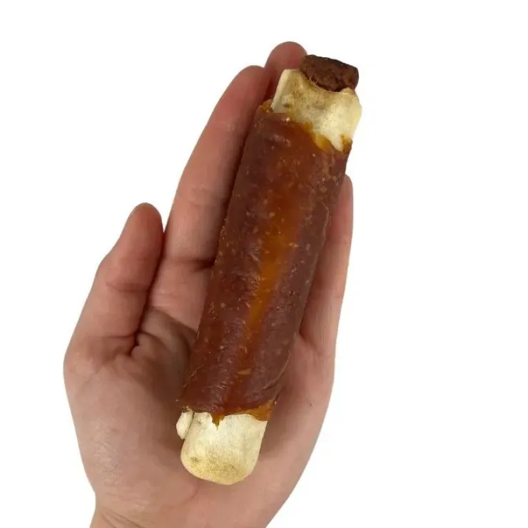 Faunakram Filled Rawhide Roll w. Duck Paste 300g | 4 stk