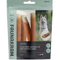 Faunakram Filled Rawhide Roll Chicken | 12 cm | 170g