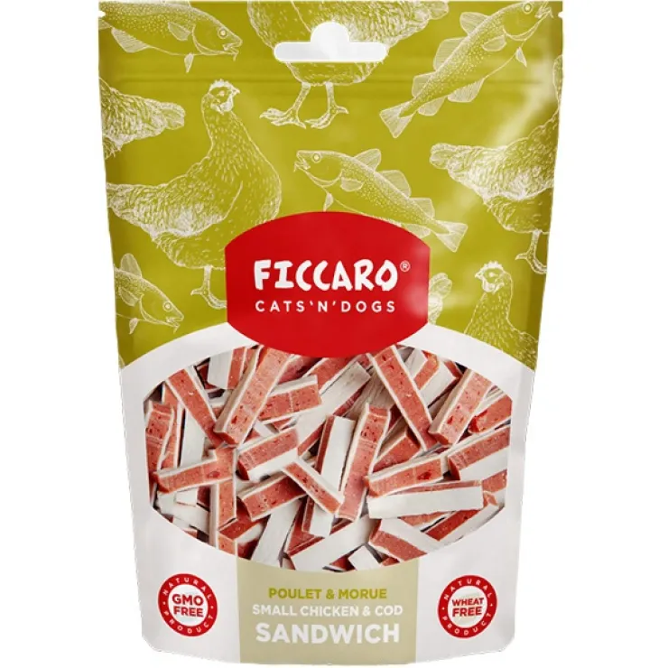 Ficcaro Small Chicken and Cod Sandwich | 100g