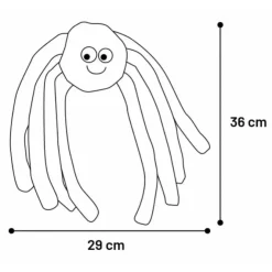 Flamingo Halloween hundelegetøj | Edderkop