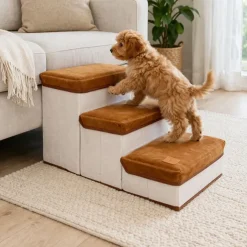 Foldbar hundetrappe med opbevaring