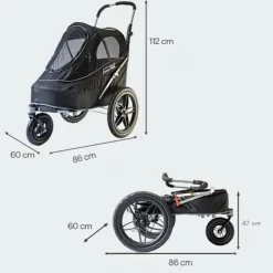 Innopet Sporty EVR | Hundeklapvogn / cykeltrailer