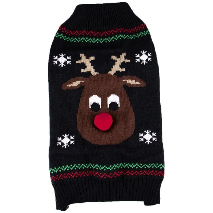 Julesweater til hund | M. Rensdyr