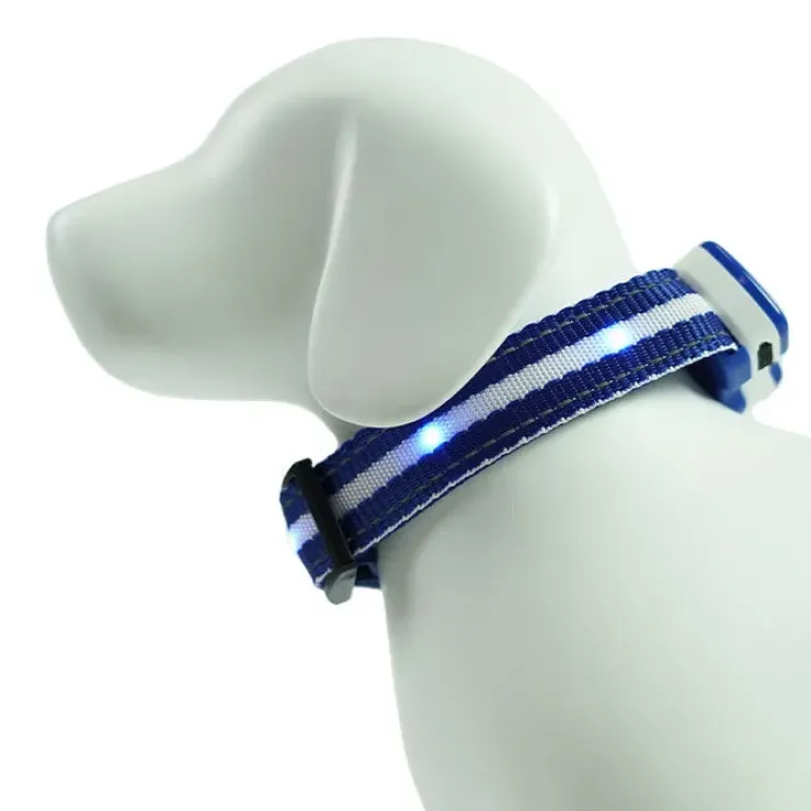 LED-hundehalsbånd | Genopladelig