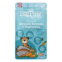 Little Big Paw Steamed Atlantic Salmon |Vådfoder 85g