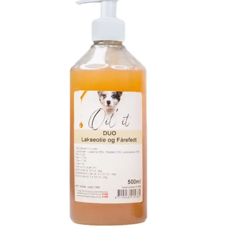 Oil'it DUO Lakseolie og Fårefedt | 500 ml