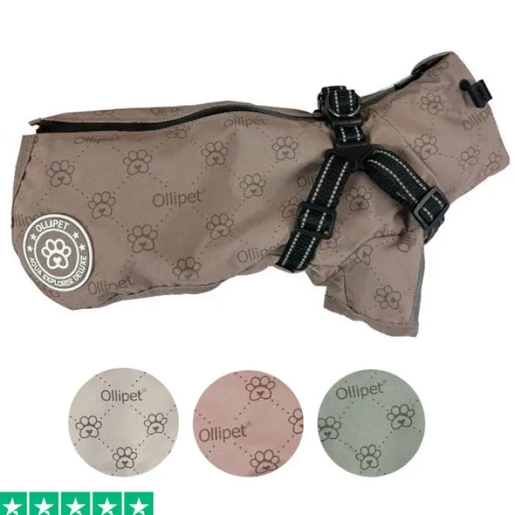 Ollipet Aqua Explorer De LuxeRegnjakke | Med Sele