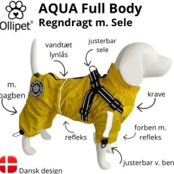Ollipet AQUA Full Body Regndragt | M. Sele | OUTLET