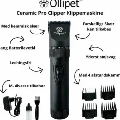 Ollipet Ceramic Pro Clipper | Klippemaskine