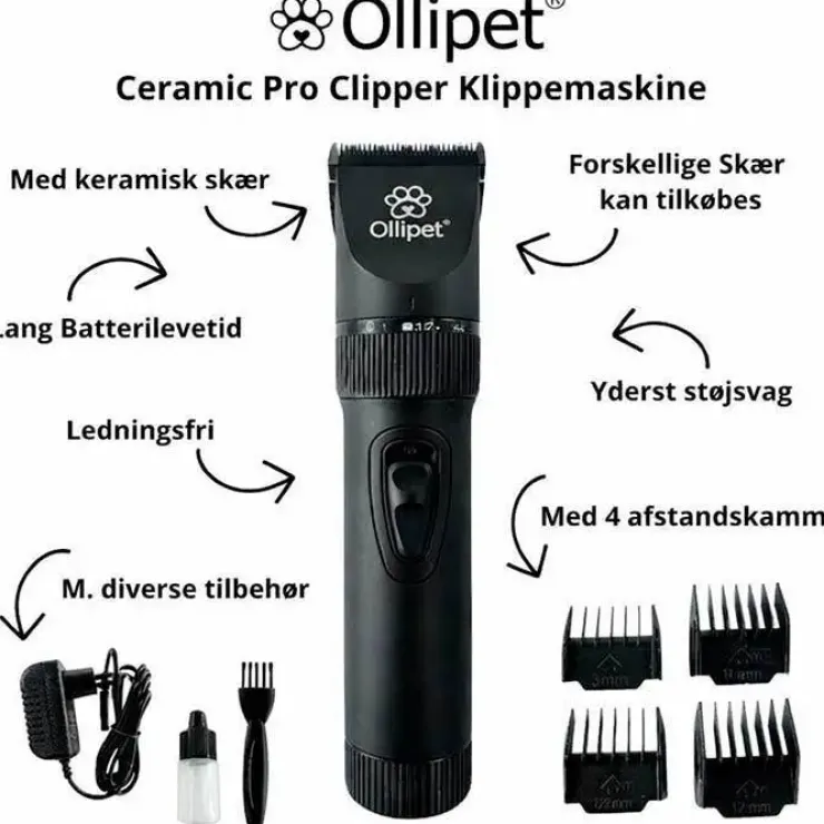 Ollipet Ceramic Pro Clipper | Klippemaskine