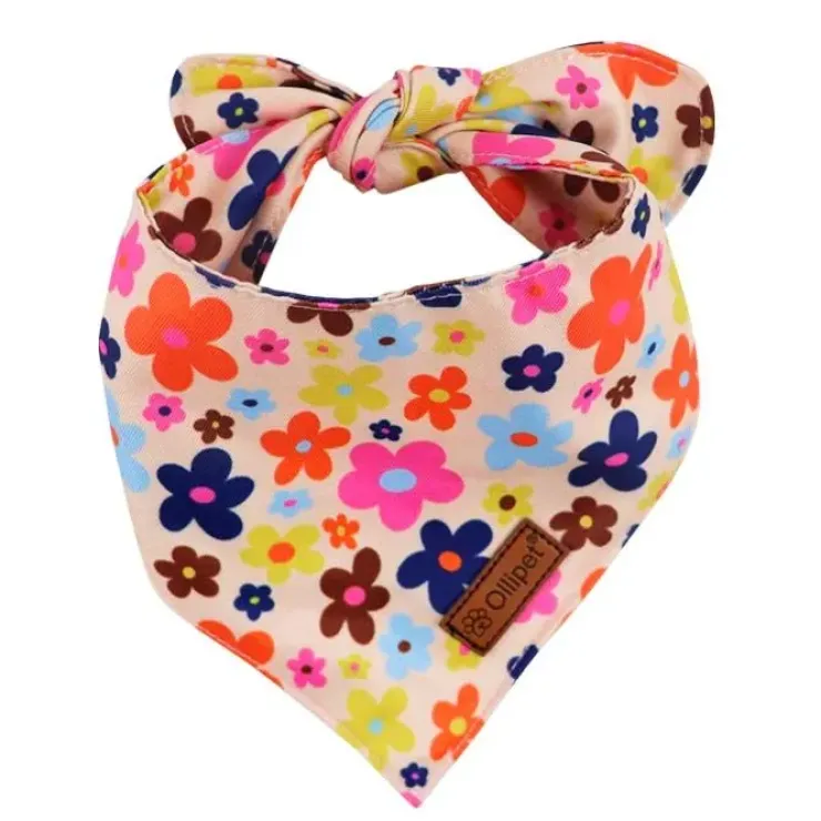 Ollipet City Lux Bandana | Sweet Flowers | OUTLET