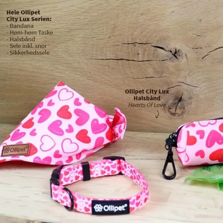 Ollipet City Lux Halsbånd | Hearts Of Love