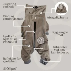 Ollipet Doodle rain coat