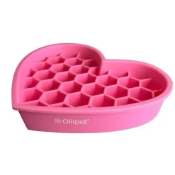 Ollipet hjerte slowfeeder slikkeskål | 22 cm