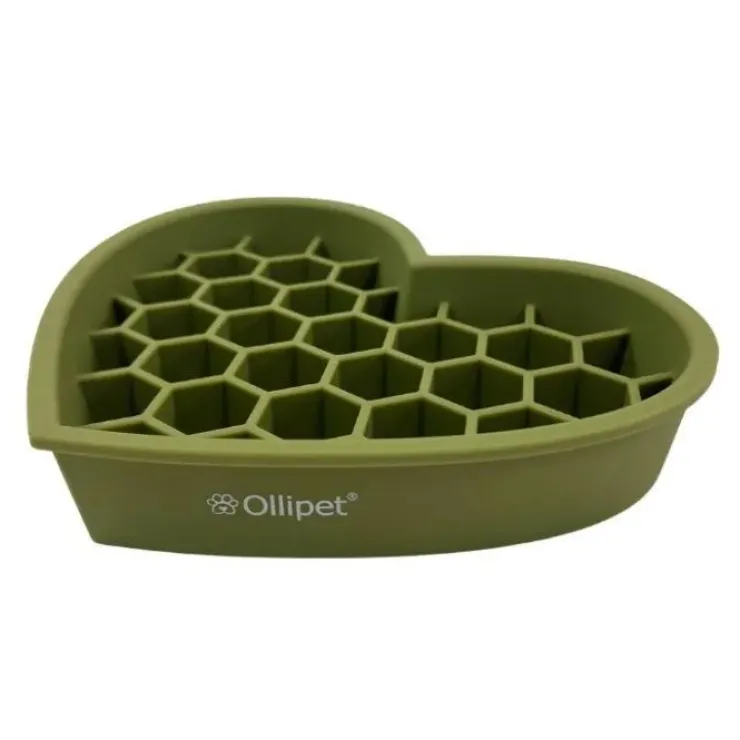Ollipet hjerte slowfeeder slikkeskål | 22 cm