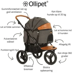 Ollipet Hundeklapvogn Firenze