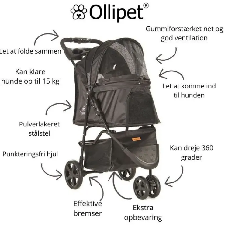 Ollipet Hundeklapvogn Venezia