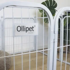 Ollipet hvalpegård m. stokke og gulvbeskytter | 100cm. Høj