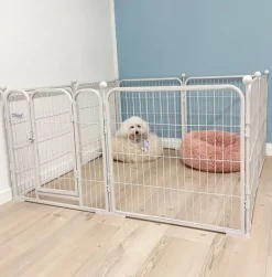 Ollipet hvalpegård m. stokke og gulvbeskytter | 60cm. Høj