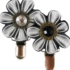 Ollipet Nummerclips | Sølv Blomst