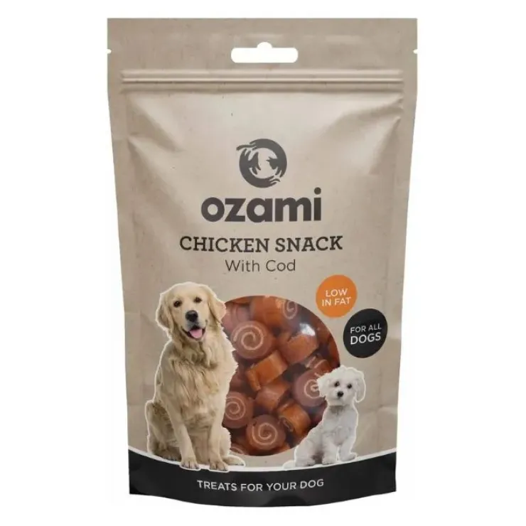 Ozami godbidder med kylling og torsk | 100g