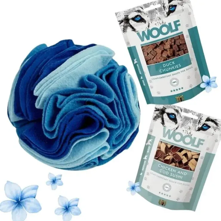 Pakketilbud | Ollipet Flower snusebold m. godbidder