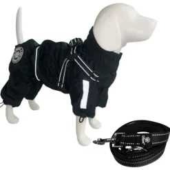 Pakketilbud | Ollipet Full Body regndragt m. sele og hundesnor