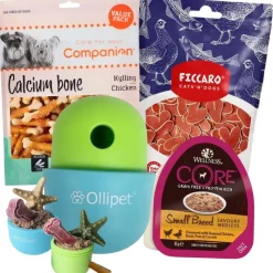 Pakketilbud | Ollipet Hoppler kreasæt | Lav dit egen hundeis m. kyllingesmag