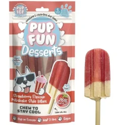 Pup Fun Milkshake is | Jordbær 2stk.