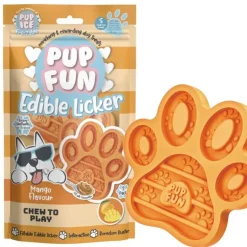 Pup Fun Spiselig slikkeplade | Mango 2 stk.