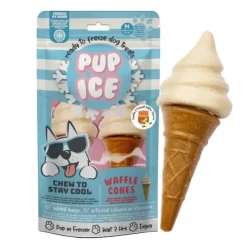 Pup Ice Vaffelis | Vanilje og Peanut Butter 2 stk.