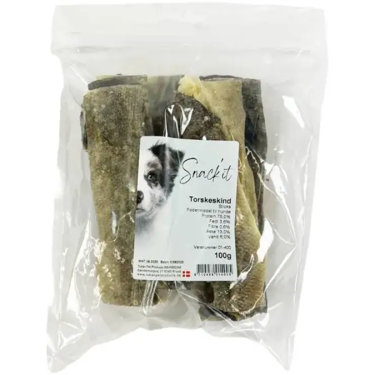 Snack'it Torskeskind Sticks | 100g