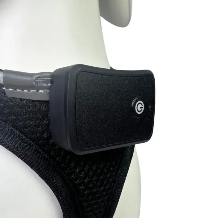 Step-in hundesele med LED-lys