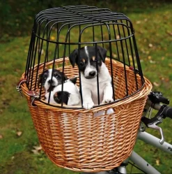 Trixie cykelkurv naturflet med gitter