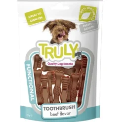 Truly Dog Dental Toothbrush - Beef Flavour | 90g