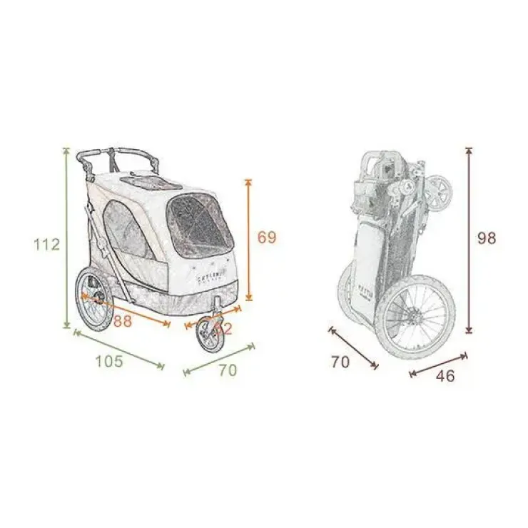 Udstillingsvogn Petstro Aventura XL