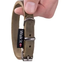 Walk'it Halsbånd læder/antik sølv | OUTLET